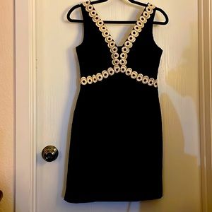 Lilly Pulitzer - Esme Blue with gold trim Shift Dress size 0